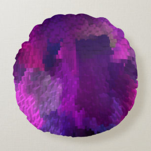Hot Pink Party Times..... Round Cushion