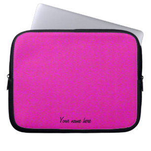 Hot Pink Personalised Laptop Sleeve