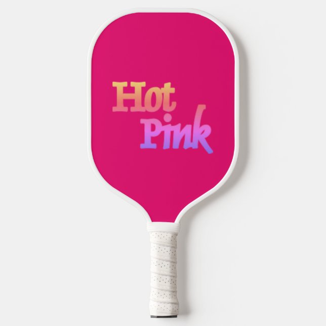 Hot Pink pickleball paddle (Front)