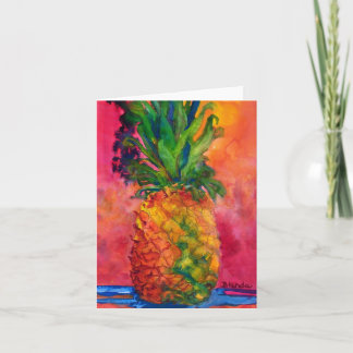 Hot Pink Pineapple Card