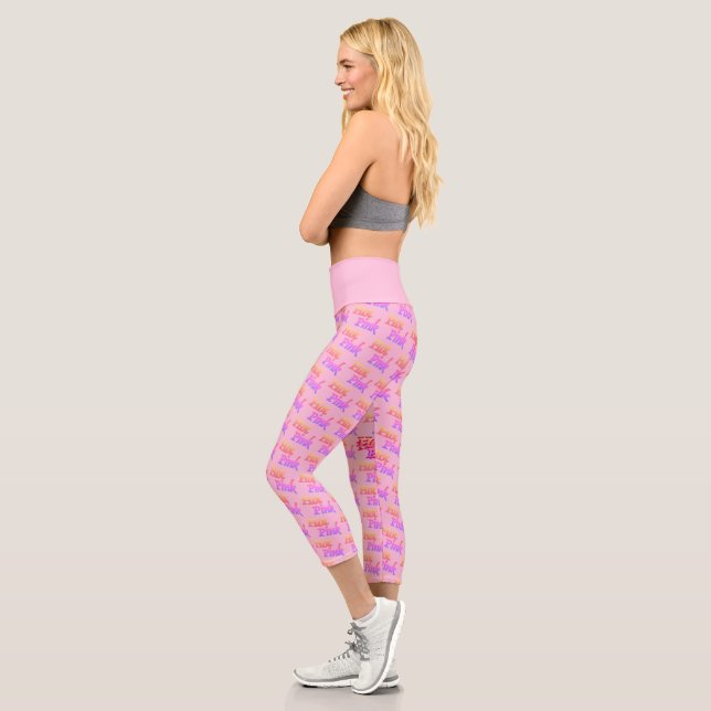 Hot Pink pink capris pants (Left)