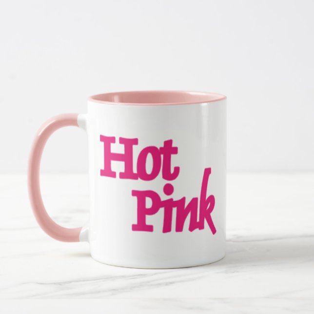 Hot Pink pink combo mug (Left)