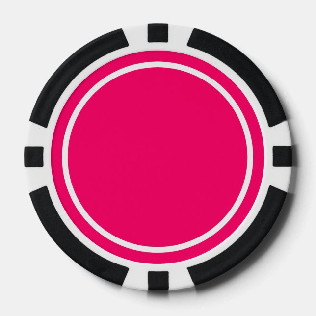 Hot Pink Poker Chips (Front)