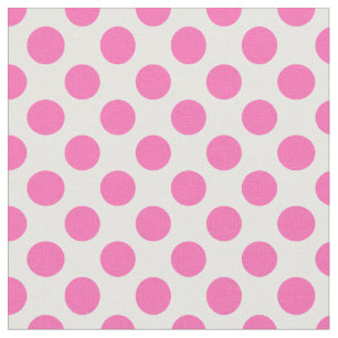 Hot Pink Polka Dot Fabric