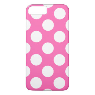 Hot Pink Polka Dots iPhone 8 Plus/7 Plus Case