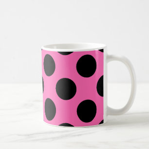Hot Pink Polka Dots Coffee Mug