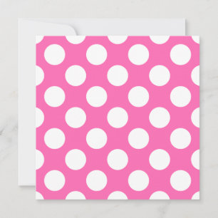 Hot Pink Polka Dots Invitation