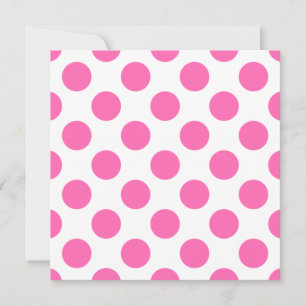 Hot Pink Polka Dots Invitation