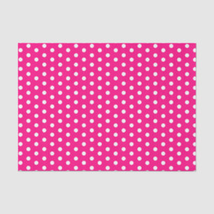 Hot Pink Polka Dots Tissue Paper