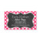 Hot Pink Polka Dots; Vintage Chalkboard