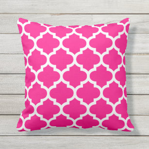 hot pink outdoor cushions