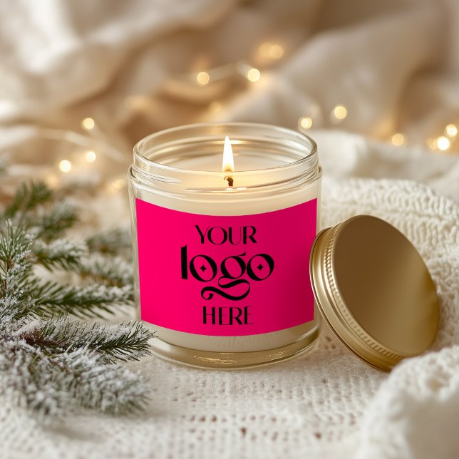 Hot Pink Rectangular Sticker (Hot Pink Blank Rectangular Sticker for Your Logo or Text
)