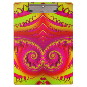 HOT! ~ Pink Red and Yellow design original ~ Clipboard