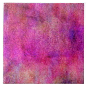 Hot Pink Red Watercolor Background Tile
