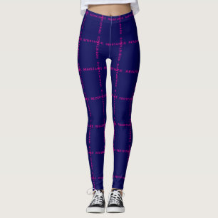 Hot Pink Resistance Plaid Resist Leggings
