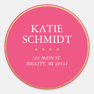 Hot Pink Stickers & Labels | Zazzle UK