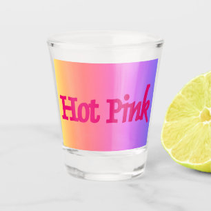 Hot Pink reverse shot glass