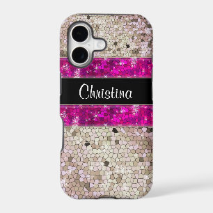 Hot Pink Rhinestone Glitter Bling Diamond Sequins