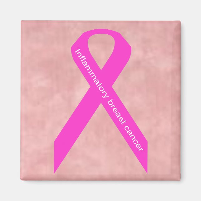 Hot Pink ribbon magnet (Front)