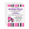 Hot Pink Roller Skate Birthday Party - Pink Stripe