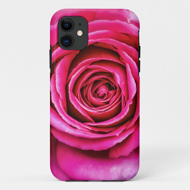 Hot Pink Rose Case-Mate iPhone Case (Back)