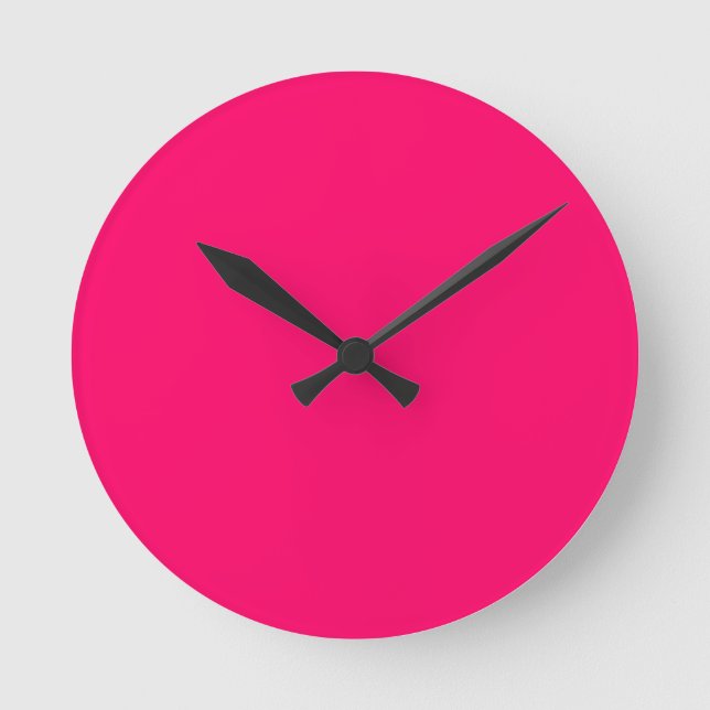 Hot Pink Round Clock (Front)