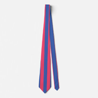Hot Pink & Royal Blue Bold Vertical Stripes Tie