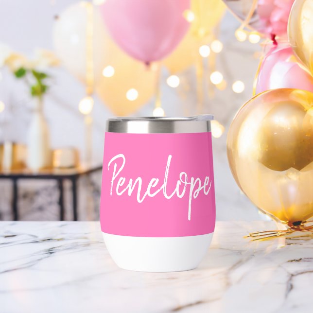 Hot Pink Script Personalised (Bachelor Party)
