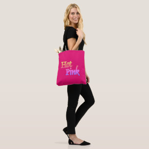 Hot Pink shoulder tote bag