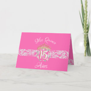 Hot Pink Silver Quinceanera Celebration Invitation