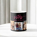 Hot Pink Sisters 3 Photo Collage Keepsake Gift Coffee Mug<br><div class="desc">Celebrate sisterhood with the Hot Pink Sisters 3 Photo Collage Keepsake Gift Coffee Mug. This vibrant mug features a stunning collage of three cherished photos, capturing special moments shared with your sisters. The hot pink design adds a fun and stylish touch, making it a standout piece for any coffee or...</div>