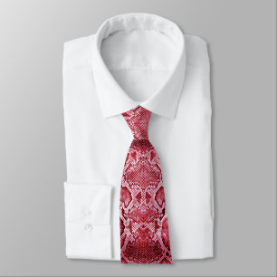 Hot Pink Snake print Tie