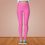 Hot Pink Solid Color Leggings<br><div class="desc">Hot Pink Solid Color</div>