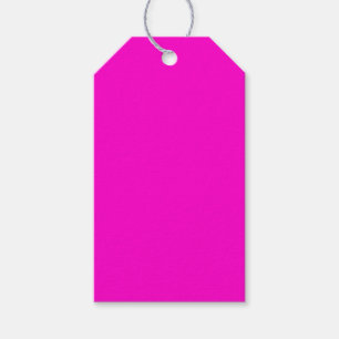 Hot Pink Solid Colour Gift Tags
