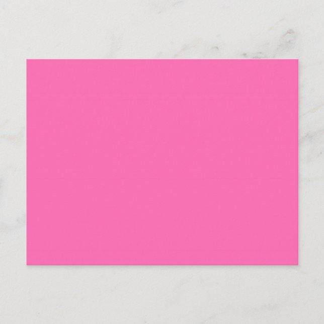 Hot Pink Solid Colour Postcard (Front)