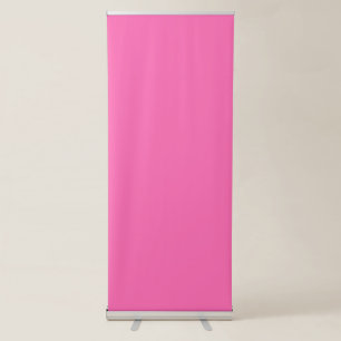 Hot Pink Solid Colour Retractable Banner