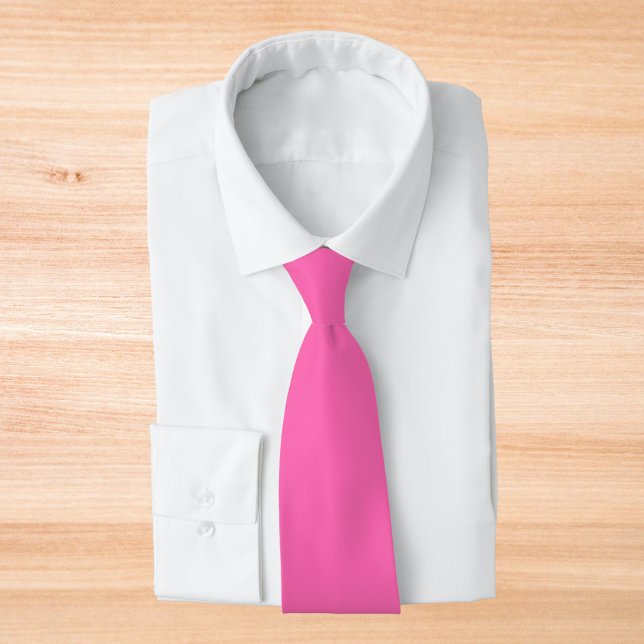 Hot Pink Solid Colour Tie (Creator Uploaded)