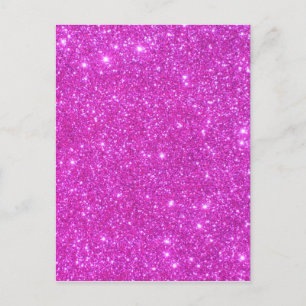 Hot Pink Sparkle Glittery CricketDiane Art Postcard