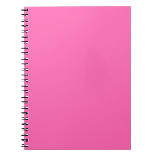 Hot Pink Spiral Notebook (Front)