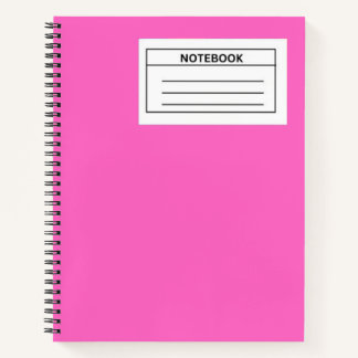 Hot Pink Spiral Notebook