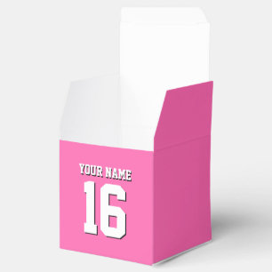 Hot Pink Sporty Team Jersey Favour Box