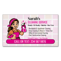 Hot Pink Spray Bottle Maid Insured House Cleaning