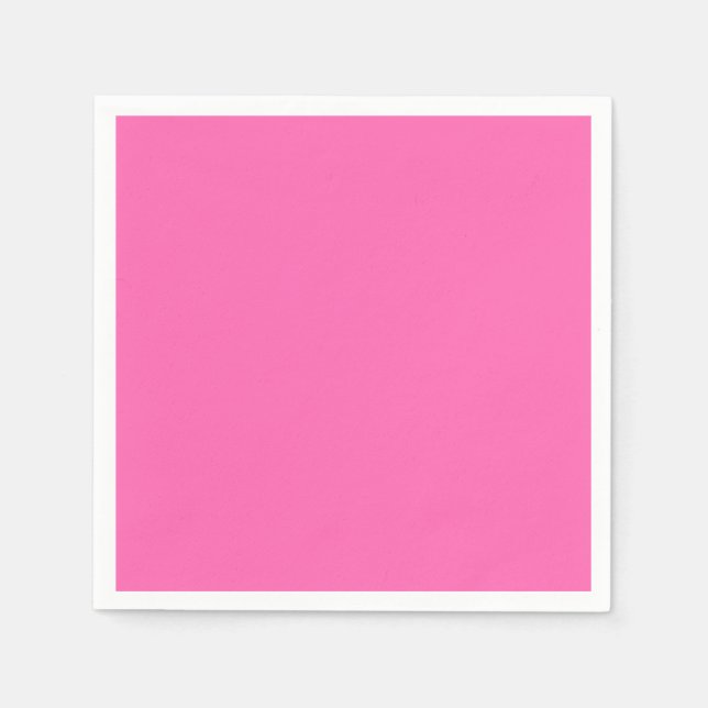 Hot Pink Standard Cocktail Paper Napkin (Front)