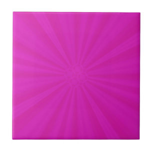 Hot Pink Star Burst Tile