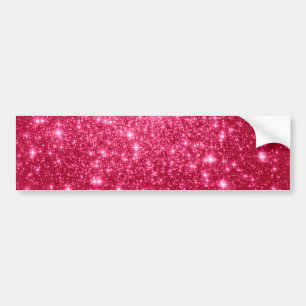 Hot Pink Stars Bumper Sticker