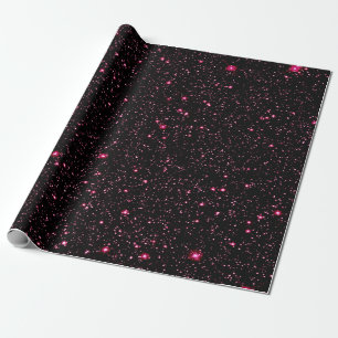 Hot Pink Stars Wrapping Paper