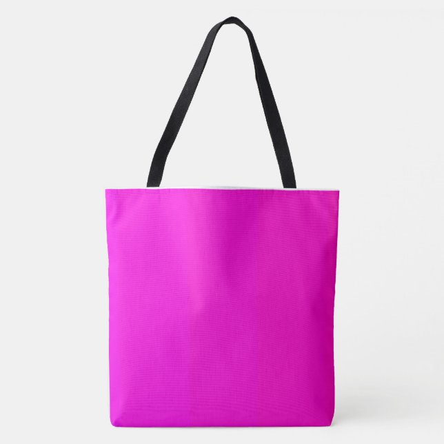 Hot Pink Statement Tote: Carry Everything in Style Tote Bag (Front)