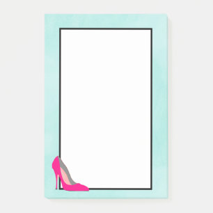 Hot Pink Stiletto Post-it Notes