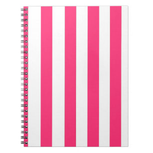 Hot Pink Striped Notebook
