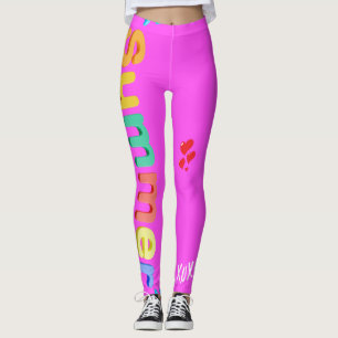 Hot Pink Summer Fun Leggings